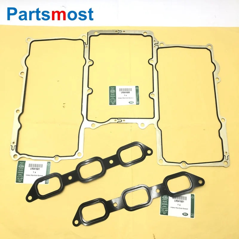 3.0L PETROL INTAKE MANIFOLD GASKET FOR LR4 RANGE ROVER 13- RR SPORT 14- NEW DISCOVERY VELAR JAGUAR XJ XE XF LR041680 or LR041681