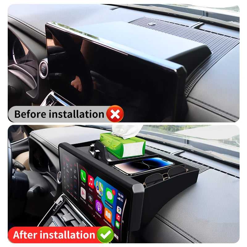 Multimedia display Back Storage Protection sleeve cover For 2021-2024 Toyota Land Cruiser 300  LC300