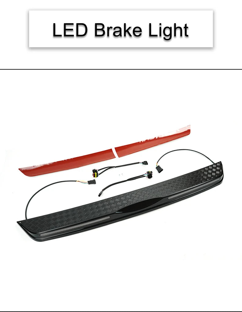 LED Rear Bumper Tailgate Cover with Dynamic Brake Light for Defender L663