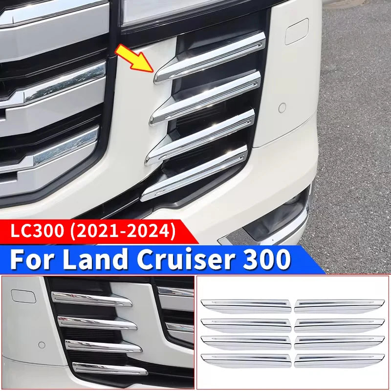 Front Bumper Grille Inserts For Toyota Land Cruiser 300 Lc300