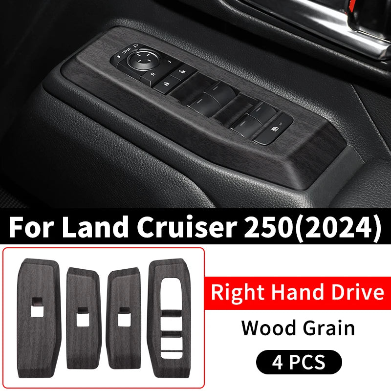 Windows Control Panel Decoration Protective cover For Toyota Land Cruiser 250 2024  Prado