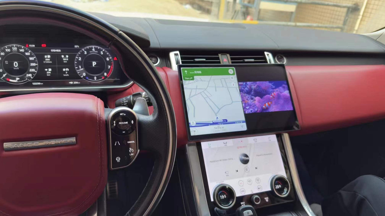 Interactive Display Module A Range Rover 13.3-Inch Floating Android Display Upgrade for 2013-2022 Range Rover S ...