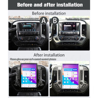 Thumbnail for Chevrolet Silverado and GMC Sierra (2014-2018, Silver Edition) with the 14.4-Inch Android Car DVD Player upgrade