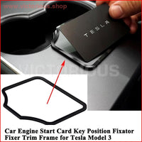 Thumbnail for 1 Pc Auto Motor Start Card Key Positie Trim Frame Houder Fixer Beperken Stopper Sticker Decoratie