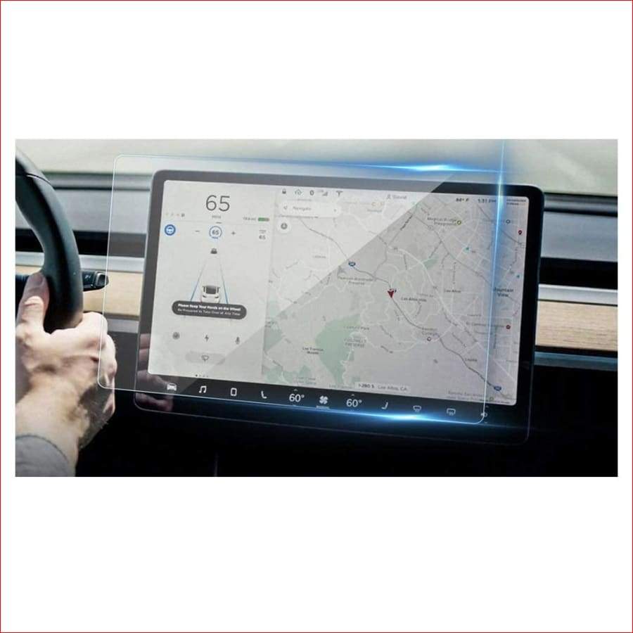 15 Inch Car Screen Protector Clear Tempered Glass For Tesla Model 3 Navigation Protection Car