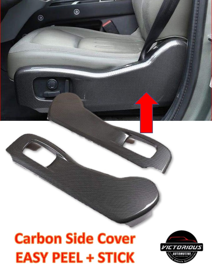 ABS Carbon Fiber Car Seat Adjustment Frame Side cover For Land Rover Defender 110 2020-2021