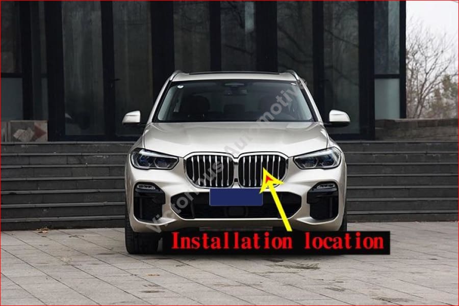 14 Pcs Abs Front Grill Decoration Strips Trim For Bmw X5 G05 2019 Car Accessories Car
