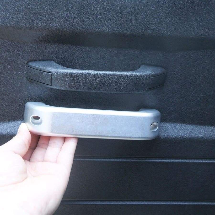 2 Pcs Car Interior Aluminum Alloy Chrome Door Handle For Land Rover Defender Car
