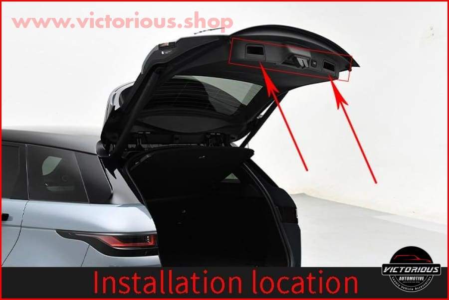 2 Style Abs Chrome Rear Trunk Handle Frame Cover Trim For Range Rover Evoque L5512019-2020 Car
