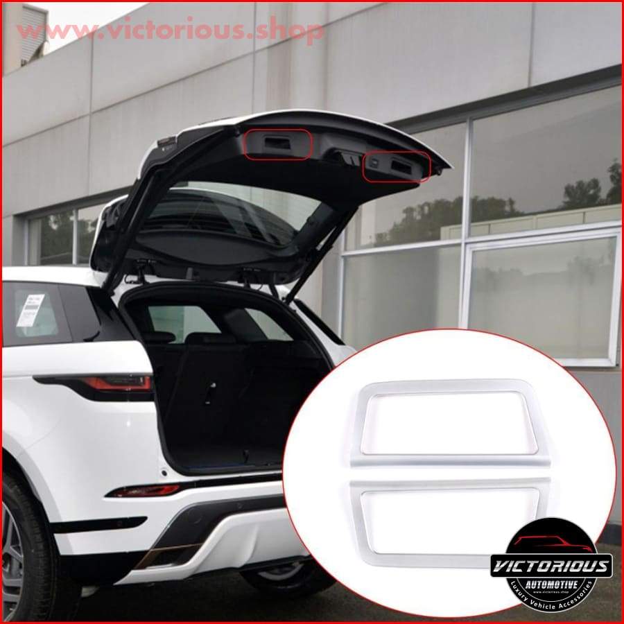 2 Style Abs Chrome Rear Trunk Handle Frame Cover Trim For Range Rover Evoque L5512019-2020 Car