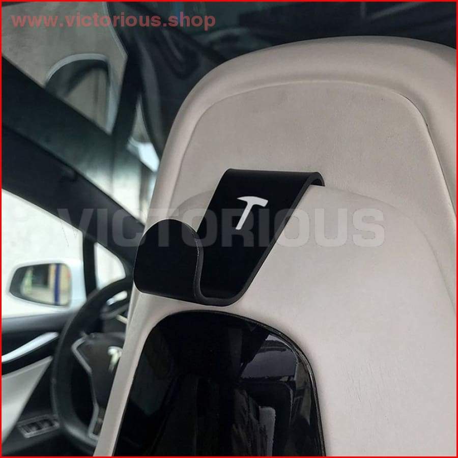 2 X Car Seat Headrest Hook Hanger Holder Fit For Tesla Model 3/x Car