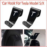 Thumbnail for 2 X Car Seat Headrest Hook Hanger Holder Fit For Tesla Model 3/x Car
