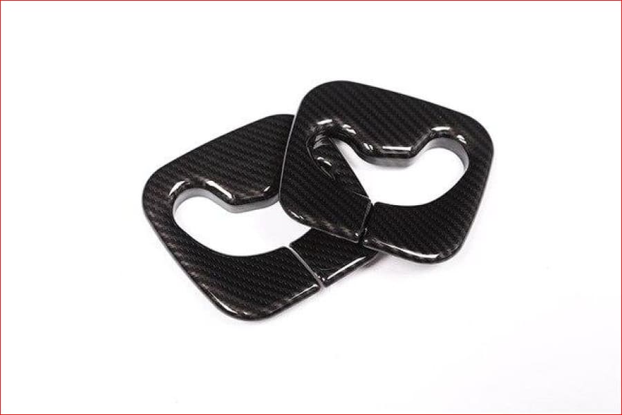 2Pcs Carbon Fiber Interior Molding Safety Belt Cover Trim For Bmw X3 F25 2011-2017 Car