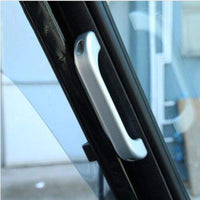 Thumbnail for 2Pcs For Land Rover Defender 110 Interior Matte Chrome Aluminum Alloy Grab Handle Car
