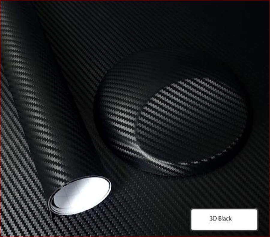 3D Carbon Fiber Vinyl Waterproof Adhesive/adhesive Cover Black Suitable For Cars/stickers