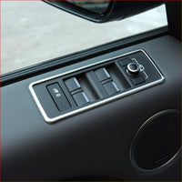 Thumbnail for 4Pcs Chrome Interior Door Window Lift Button Cover Trim Sticker For Range Rover Sport 2014 2015 Car