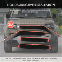 Thumbnail for 4Pcs Windows Vent Visors Rain Guard Sun Shield Deflectors For Land Rover Defender 110 130 2020 Car