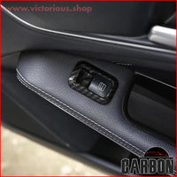 Thumbnail for 5Pcs Carbon Abs Window Lift Switch Button Frame Trim For Mercedes-Benz A B C E Gle Gla Cla Glk Class