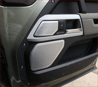 Thumbnail for 8 Pcs Aluminum Alloy Silver For Land Rover Defender 110 130 2020 Car Door Speaker Cover Panel Trim
