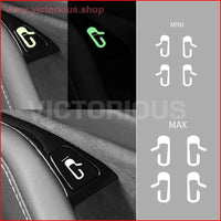 Thumbnail for 8Pcs/set Car Door Open Exit Sticker Decal Fit For Tesla Model 3 Interior Decoration Practical