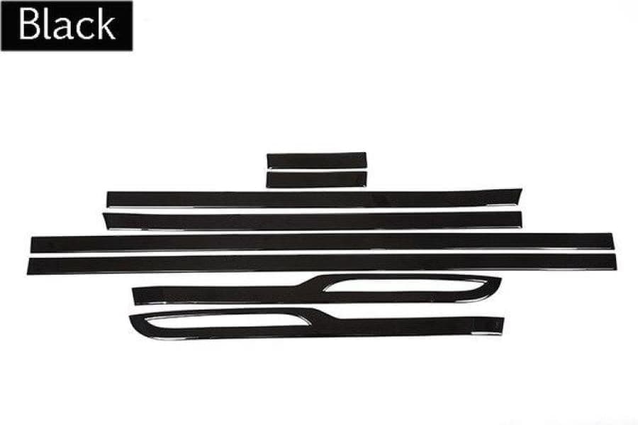 8Pcs/set Dynamic Decoration Strips For Land Rover Range Velar 2018 Black Car