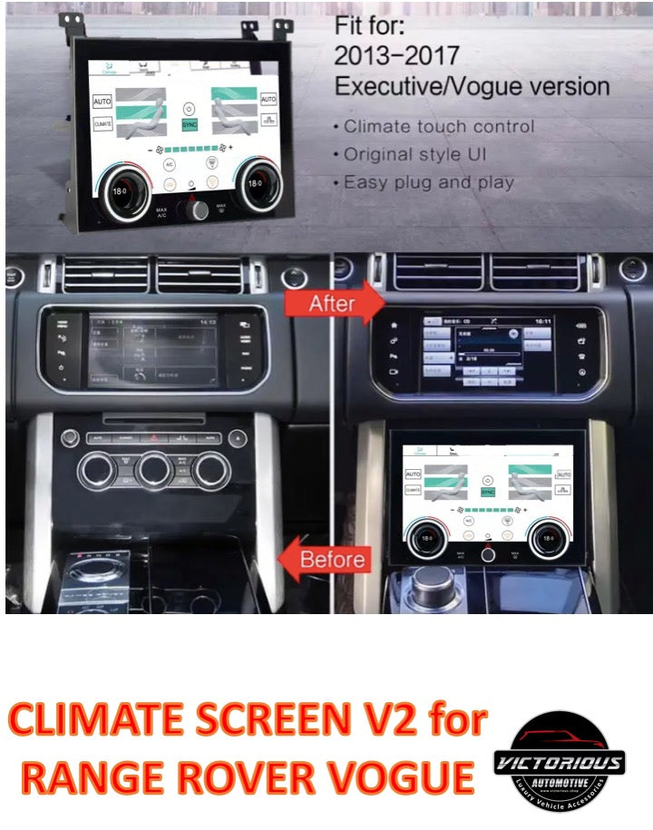 Climate Control V2 Upgrade Screen for Range Rover Vogue 2013-2017