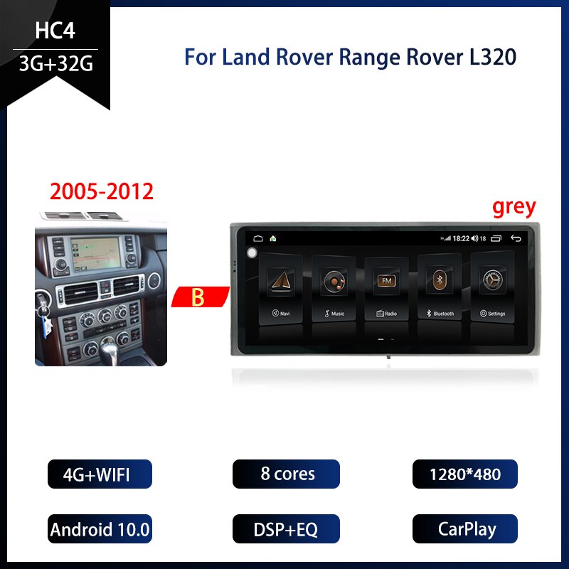 Range Rover L322 2002-2012 Android 10 Screen upgrade