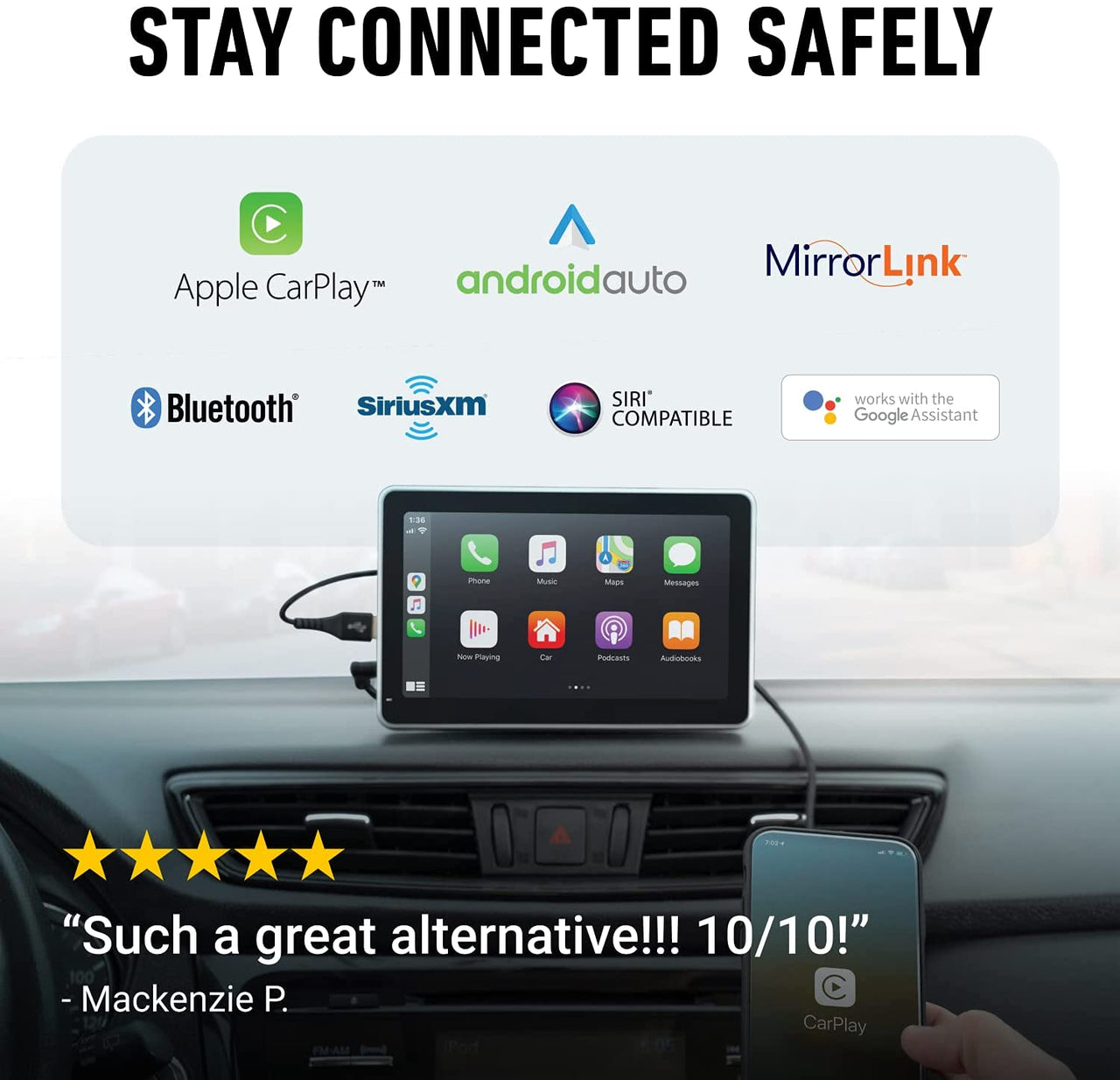 Universal Car Play And Android Auto for Any Car.