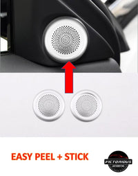 Thumbnail for 2pcs Car Aluminum Alloy Tweeter Speaker Cover Trim for Range Rover Evoque 2020 Year Accessories