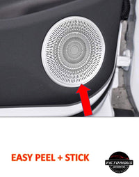 Thumbnail for 4pcs Car Aluminum Alloy Car Door Speaker Cover Panel Trim for Range Rover Evoque 2019 2020 Year Accessories