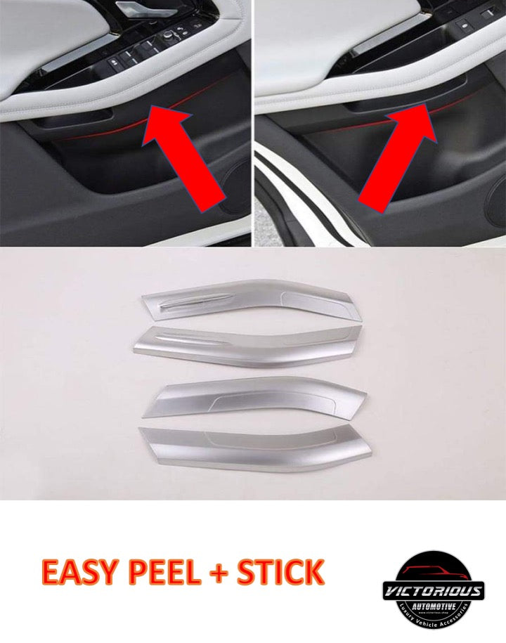 Abs Chrome Interior Door Decoration Trim without Memory Button for Range Rover Evoque (l551) 2019-2020 Car Accessories