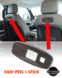Thumbnail for Oak Wood Grain Seat back Usb Port Panel Frame Trim for Land Rover Defender 110 2020 Abs