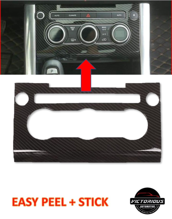Real Carbon Fiber Car Center Console AC Panel Frame Cover Trim For Range Rover Sport RR Sport 2014-2017