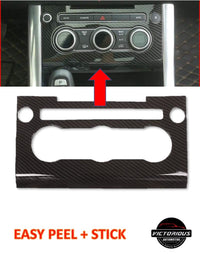 Thumbnail for Real Carbon Fiber Car Center Console AC Panel Frame Cover Trim For Range Rover Sport RR Sport 2014-2017