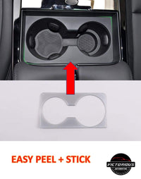 Thumbnail for Abs Chrome Water Cup Holder Panel Decoration Trim for Range Rover Evoque （l551）2019-2020 Car Interior Accessories