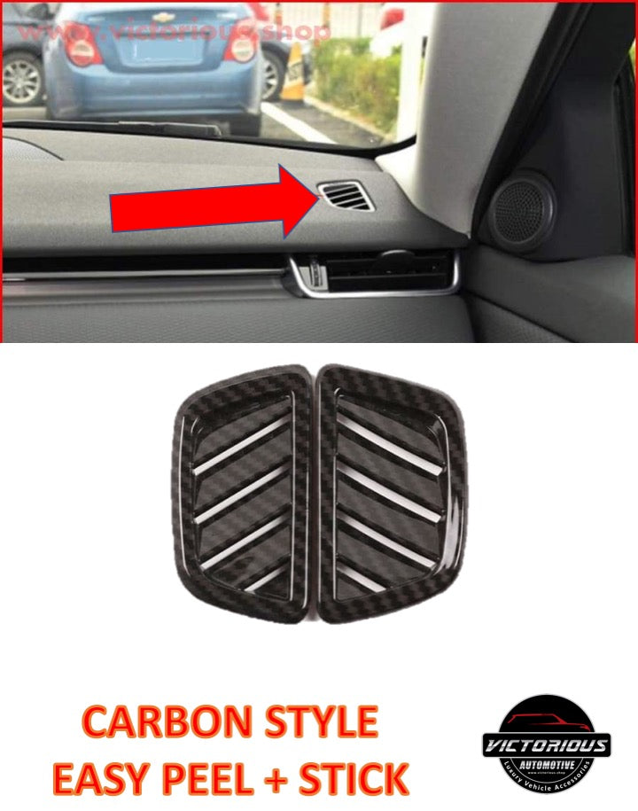 Carbon Fiber Style Air Conditioning Vent Frame Trim for Range Rover Evoque (l551 )2019-2020