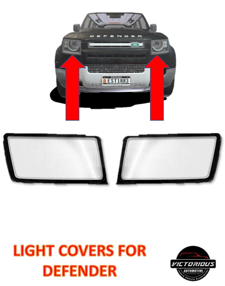Front Lamp Light Cover Guards - for Land Rover Defender L663 2020 –  Victorious Automotive