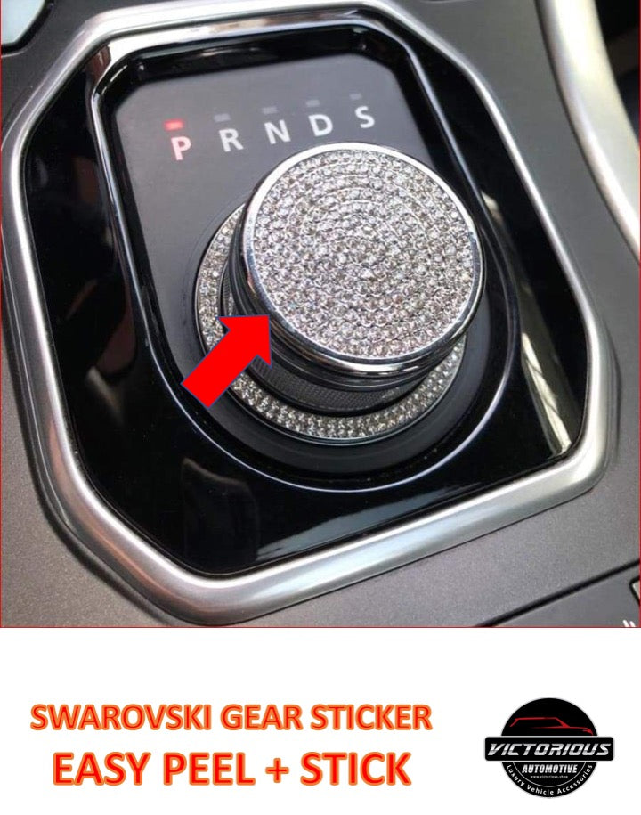 Chrome Gear Knob Sticker for Range Rover Evoque