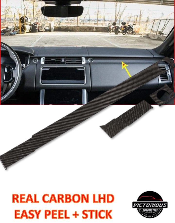 Real Carbon Fiber Passenger Decoration Trim for Range Rover Sport Rr Sport 2014-2019 Left Hand Drive