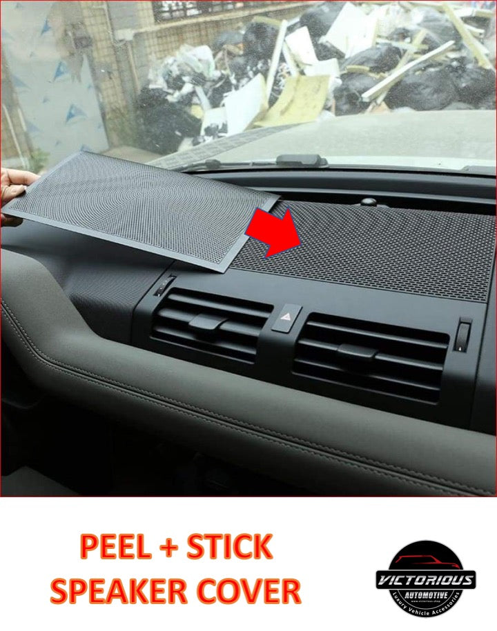 Aluminum Alloy Car Interior Dashboard Speaker Net Cover Sticker For Land Rover Defender 110 2020 Auto Modification Accessories