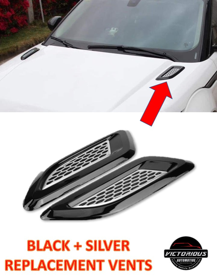 Exterior Hood Air Vent Outlet Wing Trim for Land Rover Range Rover Evoque