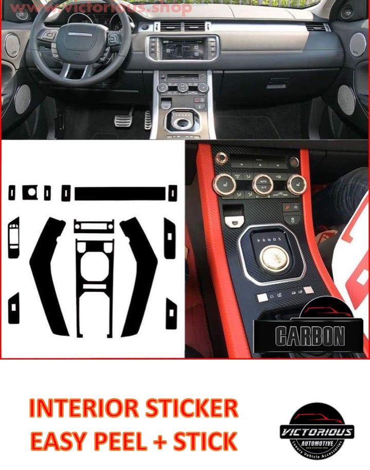 Range Rover Evoque 3d Carbon Fiber Interior Sticker