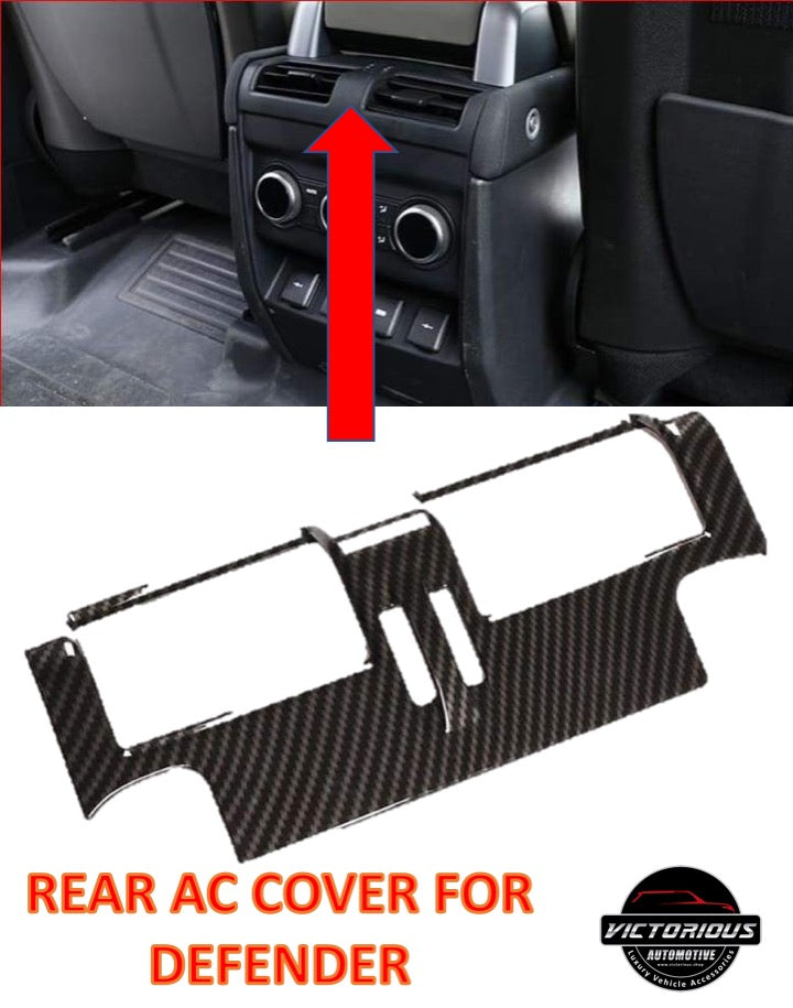 Carbon Fibre ABS Car Armrest box Back Row air conditioning Air outlet For Land Rover Defender 110