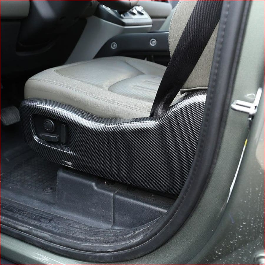 Abs Carbon Fiber Car Seat Adjustment Frame Side Cover For Land Rover Defender 110 2020-2021 Car