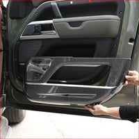 Thumbnail for Abs Carbon Fiber Door Protection Anti-Kick Panel For Land Rover Defender 110 20-21