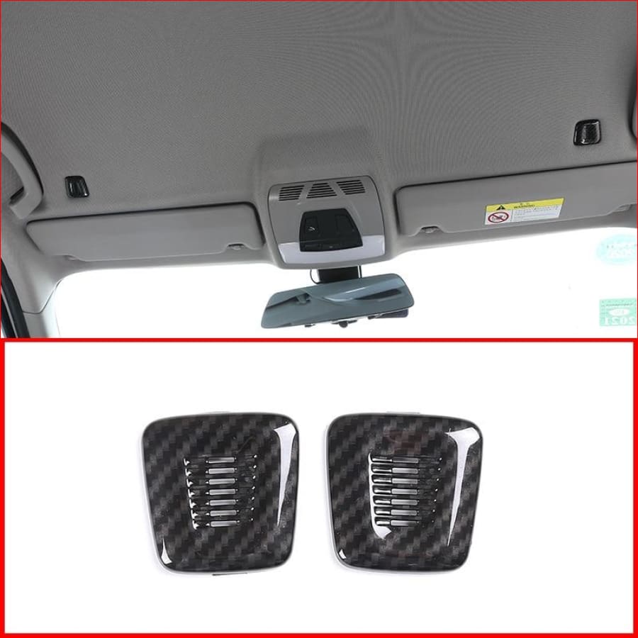 Abs Carbon Fiber Interior Roof Dome Microphone Cover Trim Accessories For Bmw X3 X5 3 4 5 6 Series