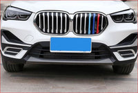 Thumbnail for Abs Chrome/carbon Fiber Front Bumper Styling For Bmw X1 F48 2020-2021 Car