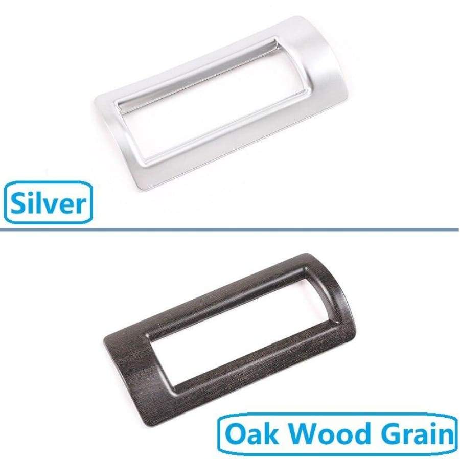 Abs Chrome/oak Wood Grain C-Pillar Air Conditioning Outlet Frame Trim For Land Rover Defender 110