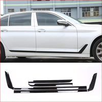 Thumbnail for 2017-2019 For Bmw New 5 Series G30 Car-Styling Abs Plastic Car Door Side Strips Cover Trim Gloss
