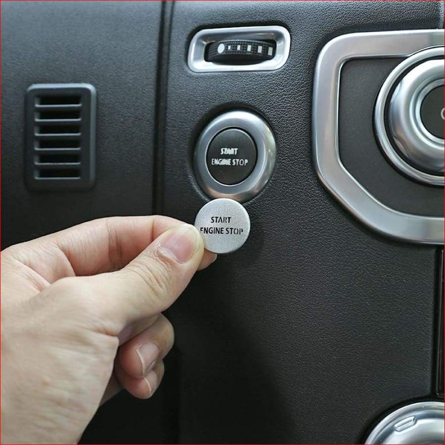 Alloy Car Engine Start Stop Button Cover Sticker For Land Rover Discovery 4 2010-16 Range Sport